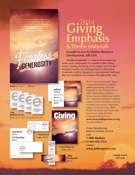 New 2014 Stewardship Emphasis Materials Now Available!